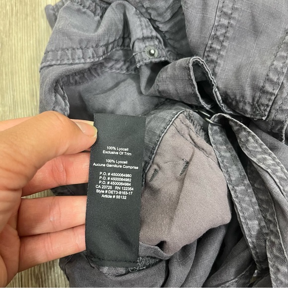 Aritzia TNA gray overall shorts Lyocell women’s xxs - Picture 8 of 11